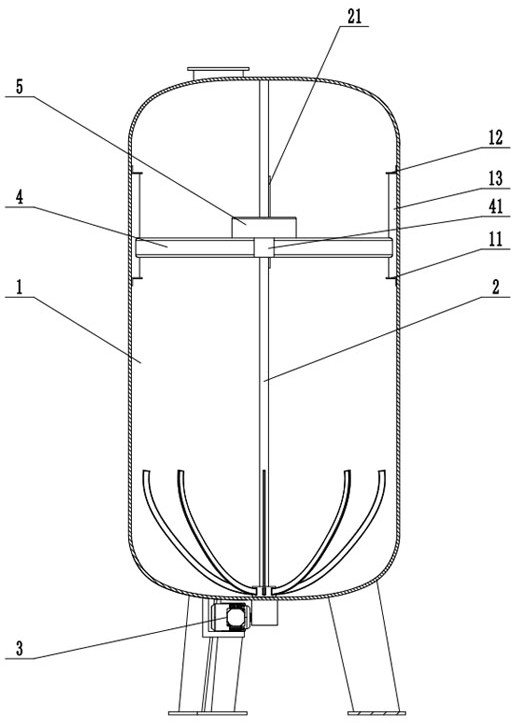 Reaction kettle with defoaming function