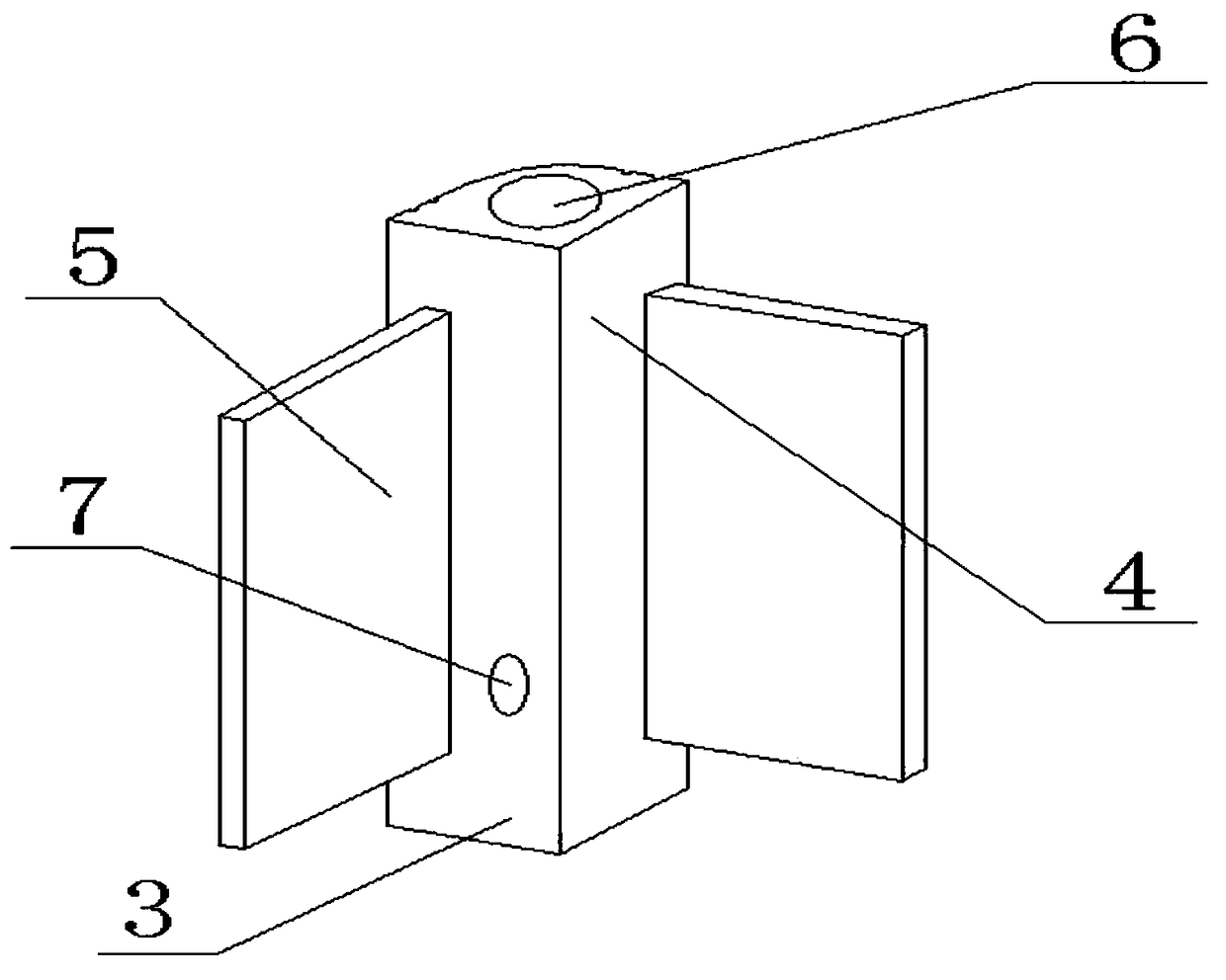 A multifunctional combined corner connector of a flat-plate solar collector frame