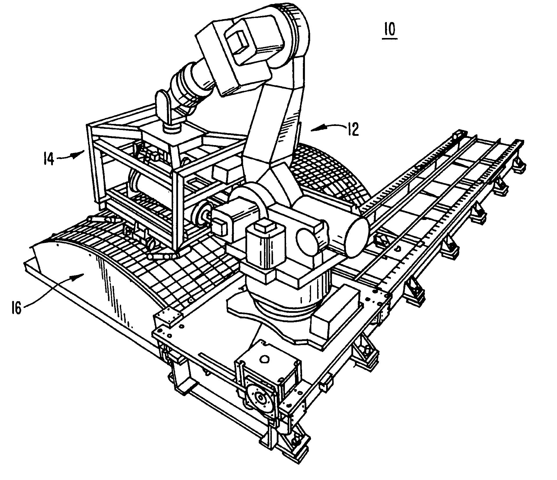 Automated fabric layup system and method