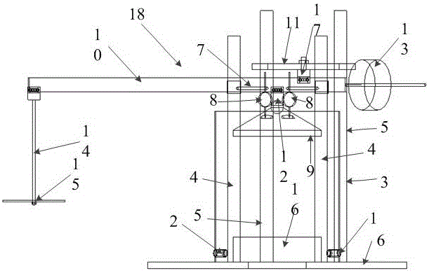 Test apparatus for measuring volume change of carbon mudstone in disintegration process and test method of test apparatus