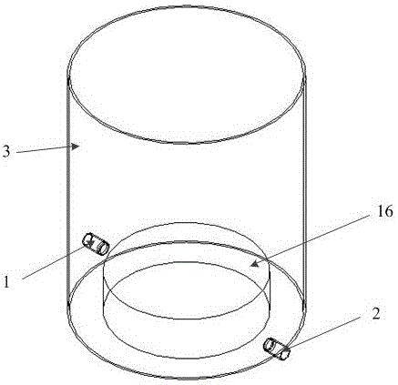 Test apparatus for measuring volume change of carbon mudstone in disintegration process and test method of test apparatus