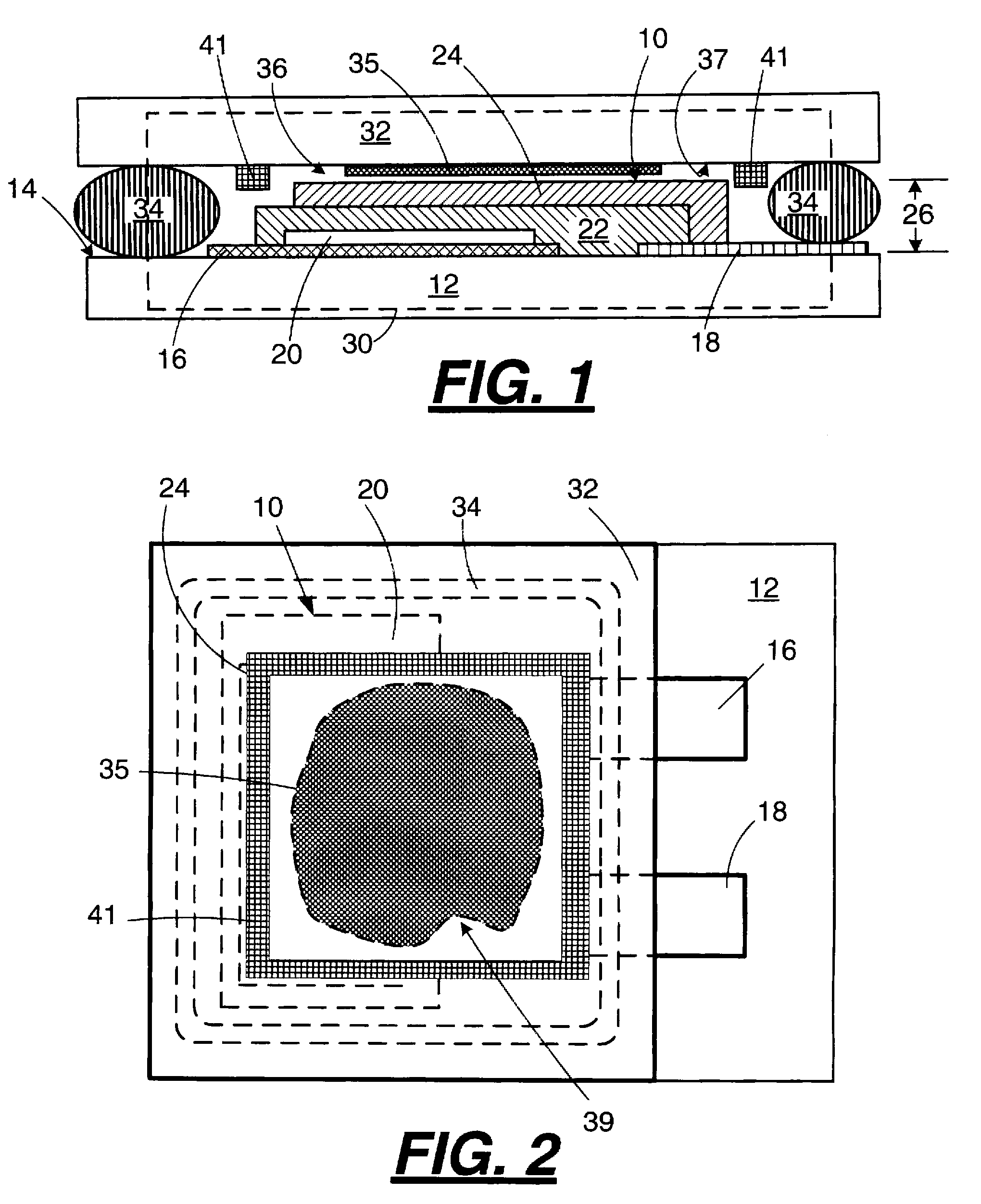 Getters for thin film battery hermetic package