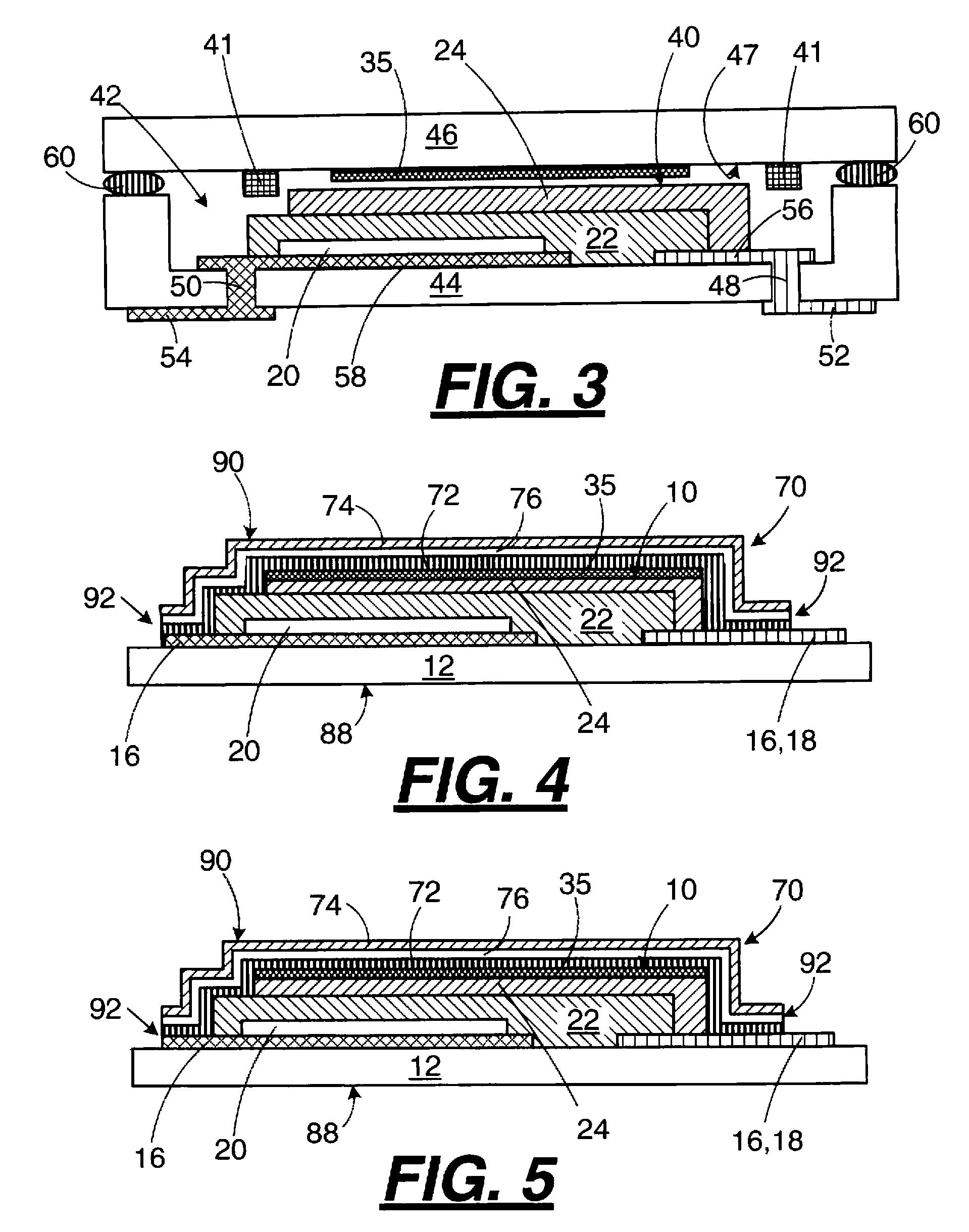 Getters for thin film battery hermetic package