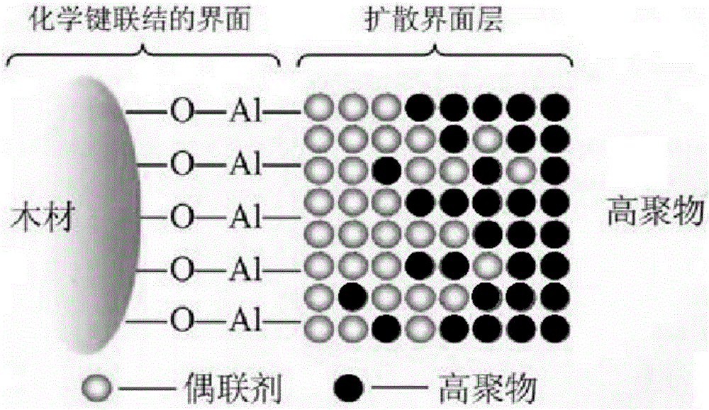 Synthesis process of nanometer macromolecule ecological wood