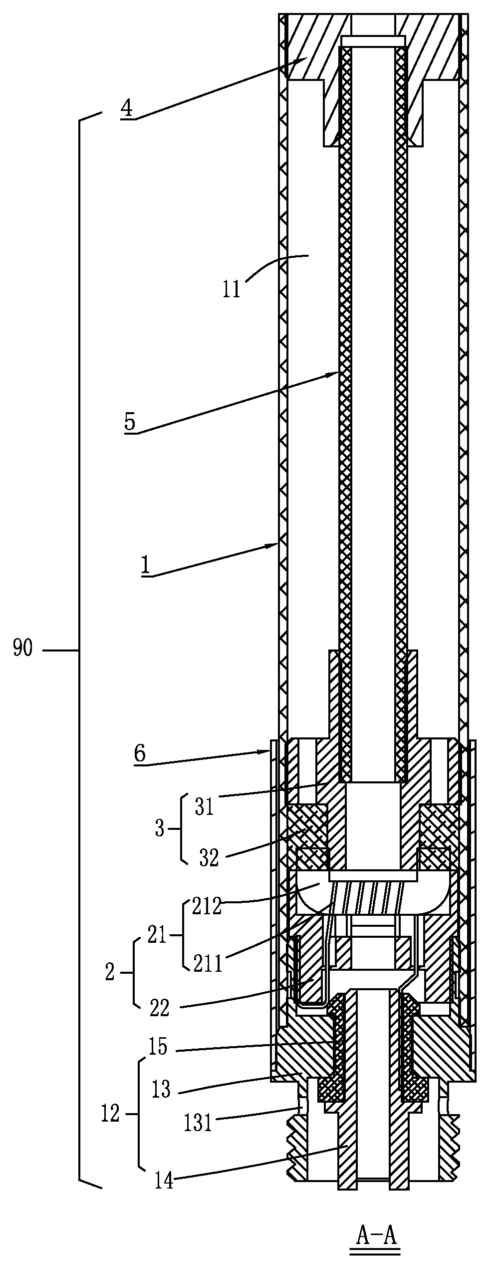 Electronic cigarette and its sucking rod