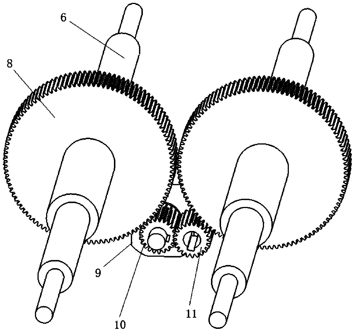 Compound parallel-connection four-foot wall climbing mechanism