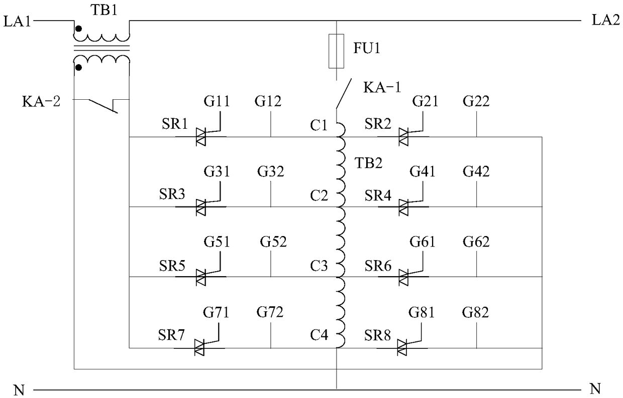 Partitioning auto-compensation alternating current voltage stabilization control method