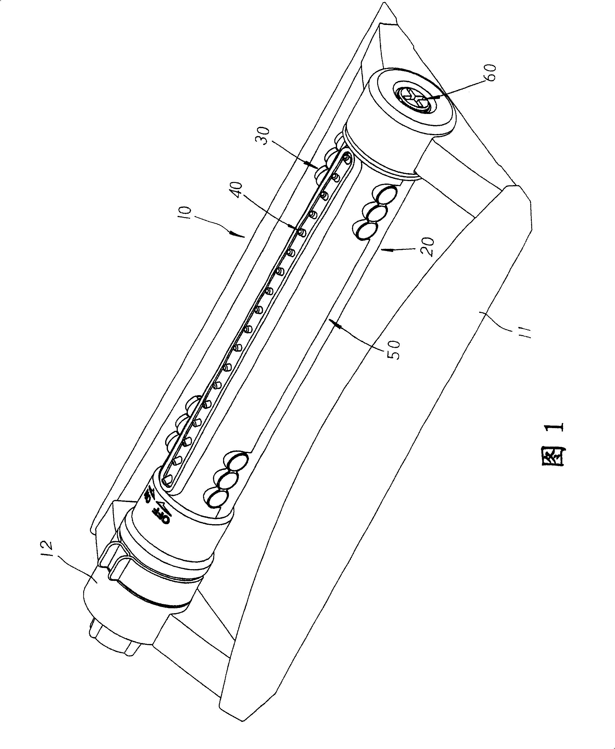 Water stopping and discharging control structure for aspergillum