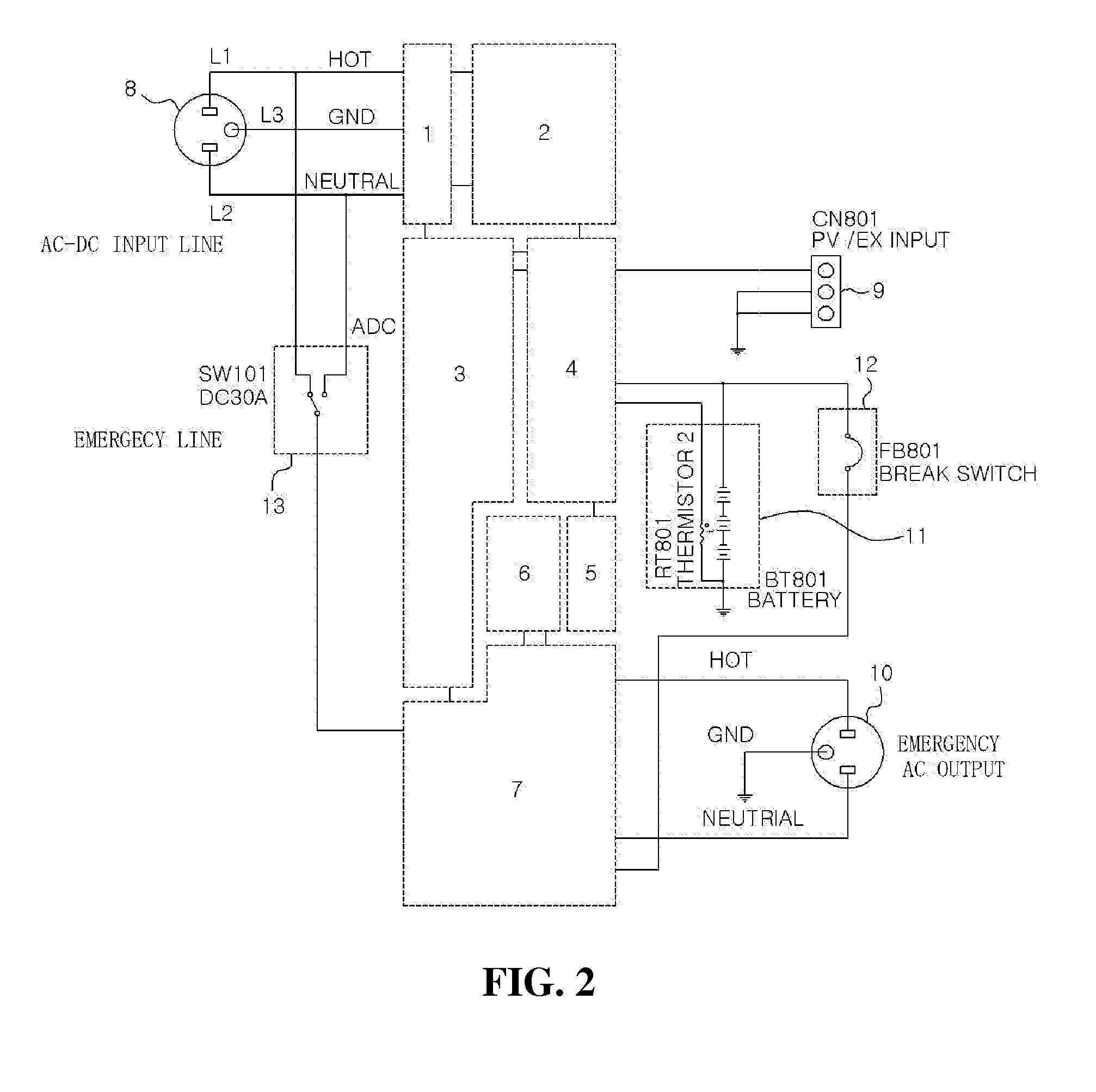 Alternating current (AC)-direct current (DC) power booster and ac-DC power control module for ac and DC illuminations