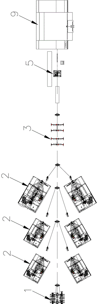 Automatic cable twisting and winding production line and method thereof for precisely controlling pitch