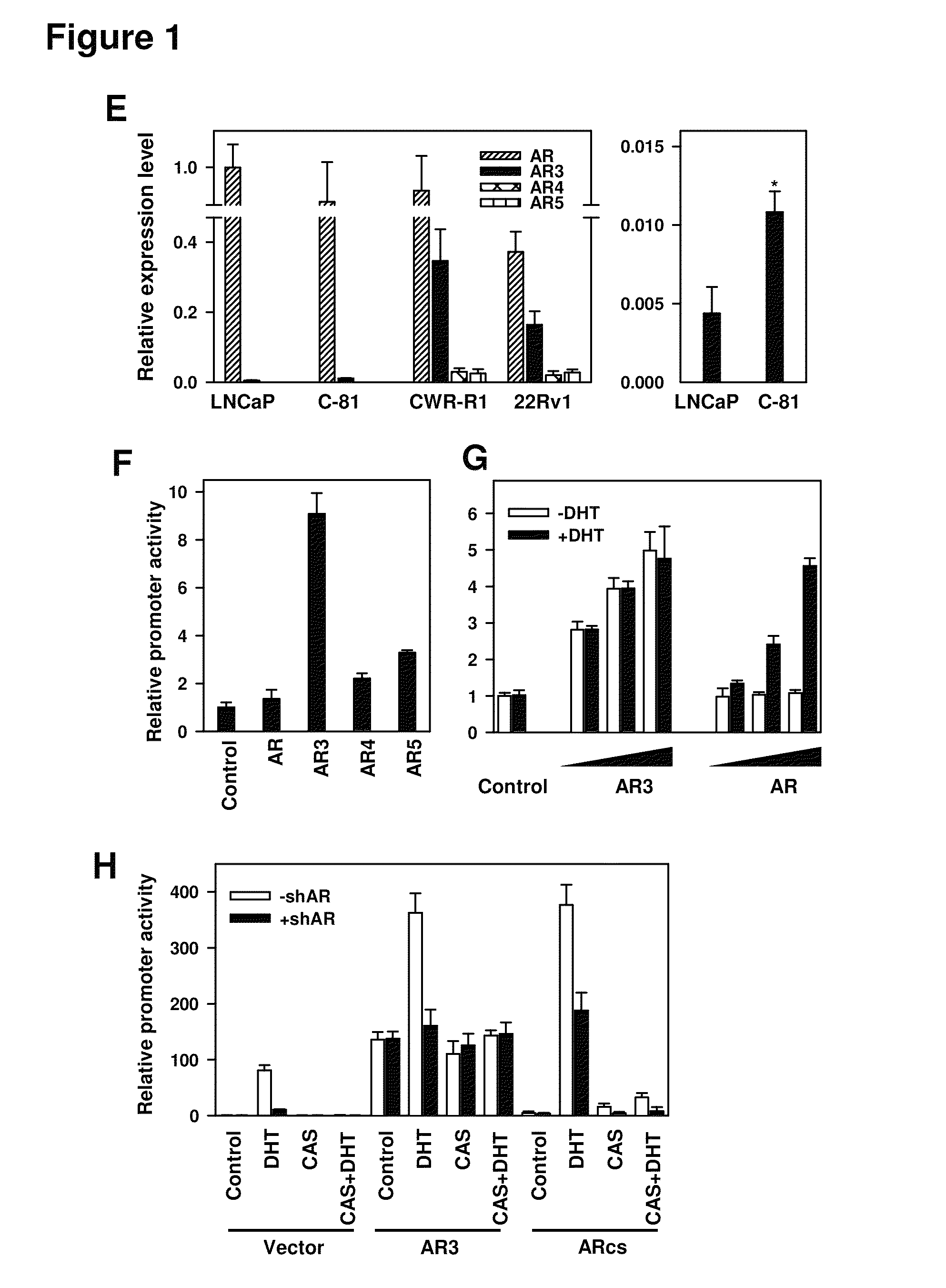 Human androgen receptor alternative splice variants