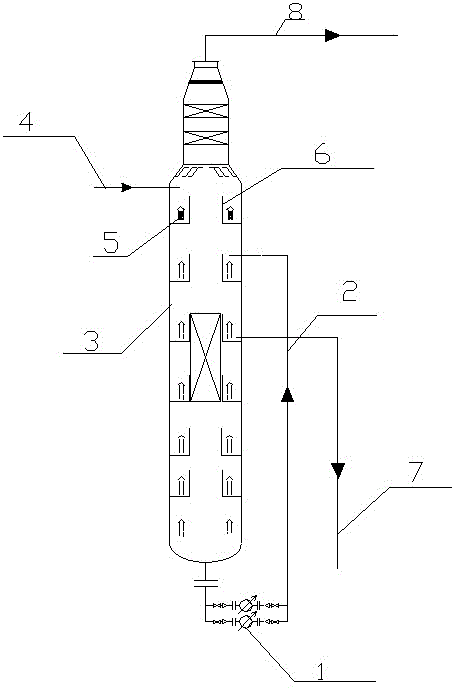 A grease deodorization device under high vacuum