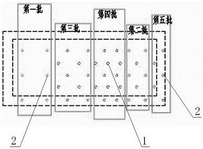 Land settlement control and reinforcing pile construction method for soft foundation