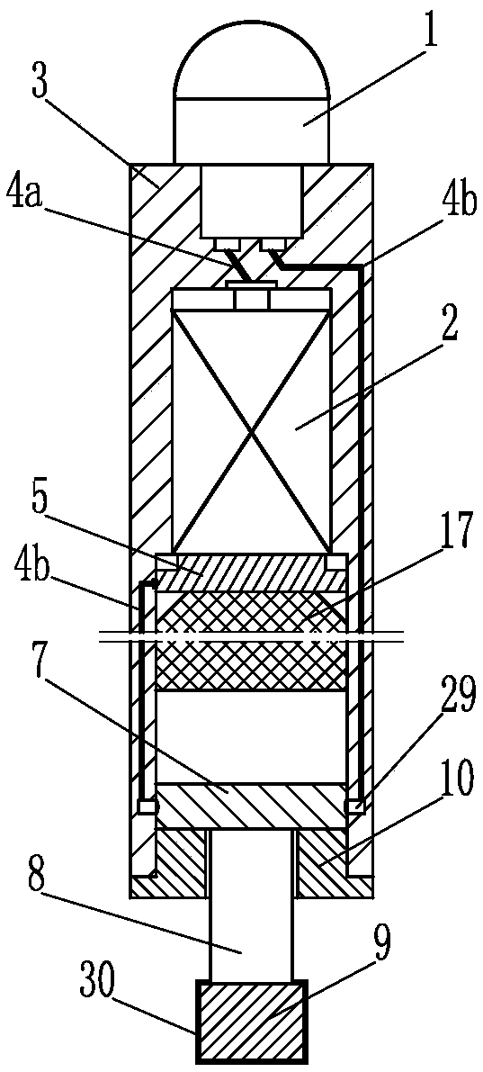 Lamplight alarm type vibration isolator failure indication device and application thereof