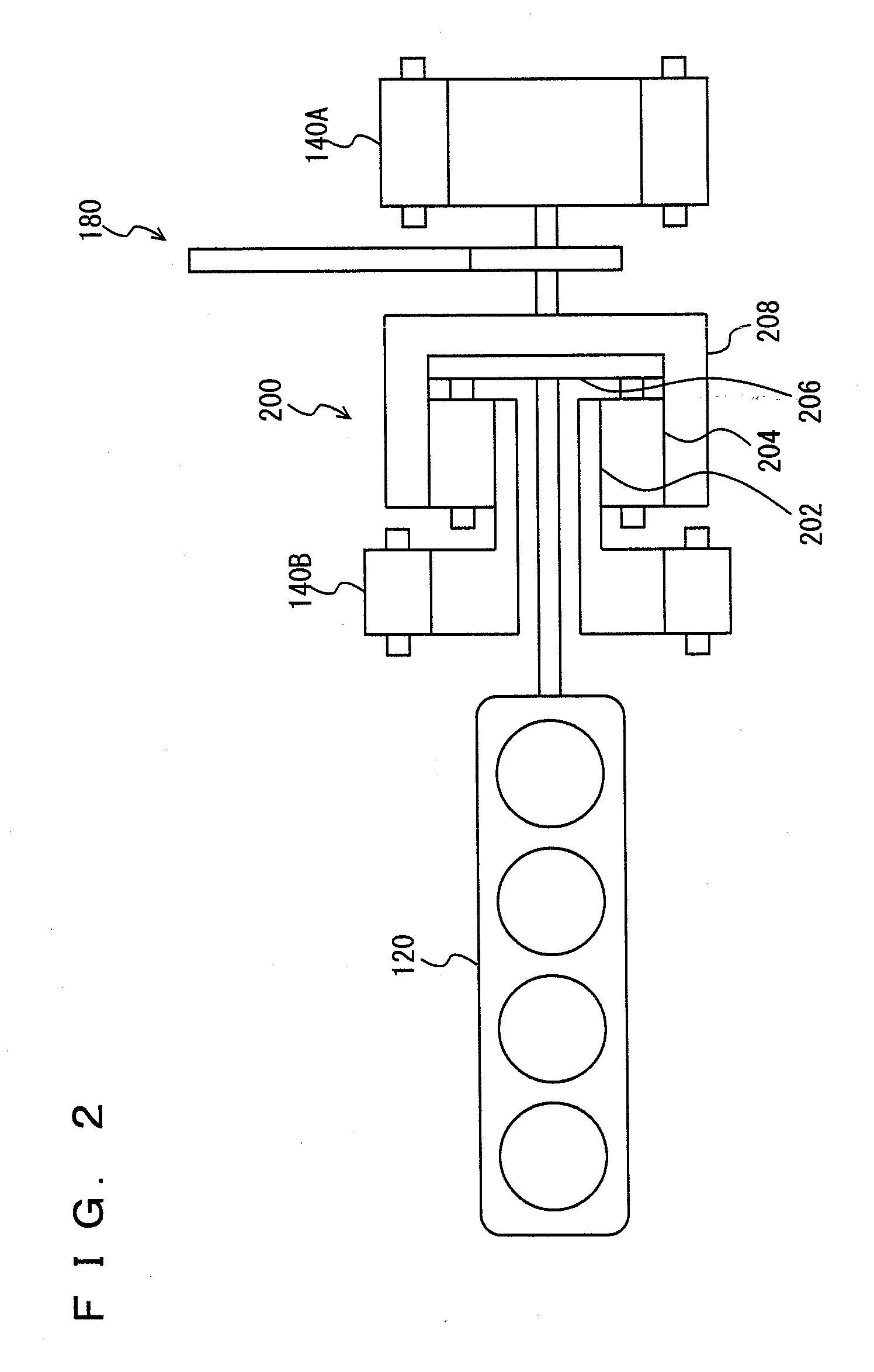 Indication apparatus for hybrid vehicle