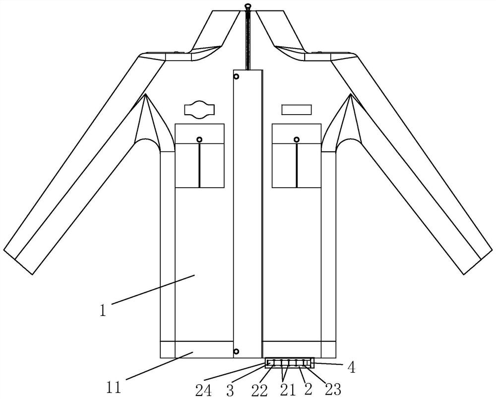 A police uniform and its processing technology