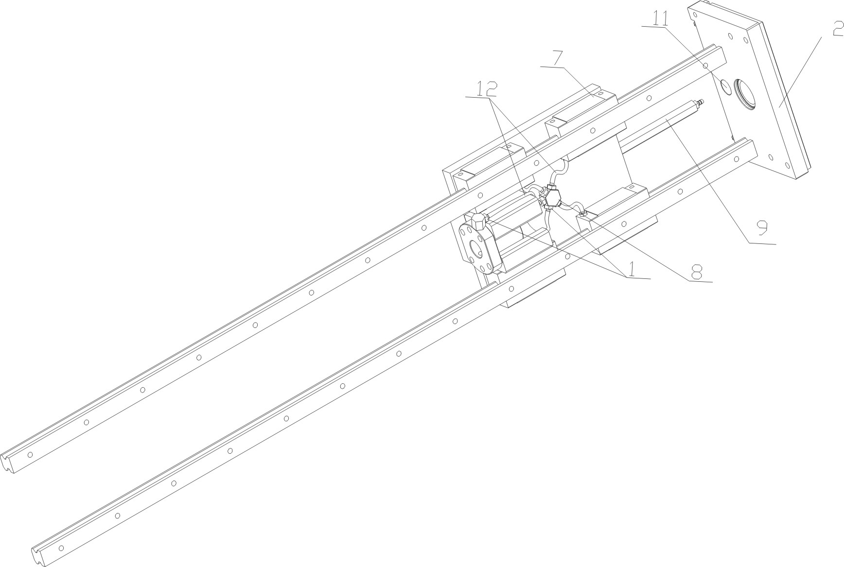 Concentrated oil feeder for manipulator linear platform