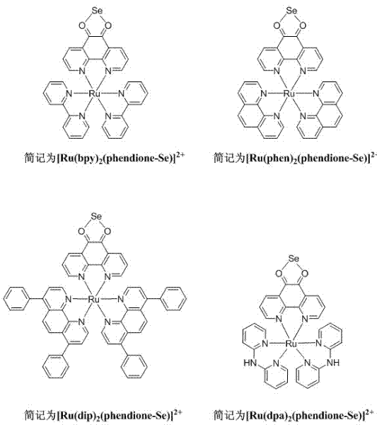 Selenium polypyridine ligand, ruthenium-selenium polypyridine complex, and preparation methods and applications of selenium polypyridine ligand and ruthenium-selenium polypyridine complex