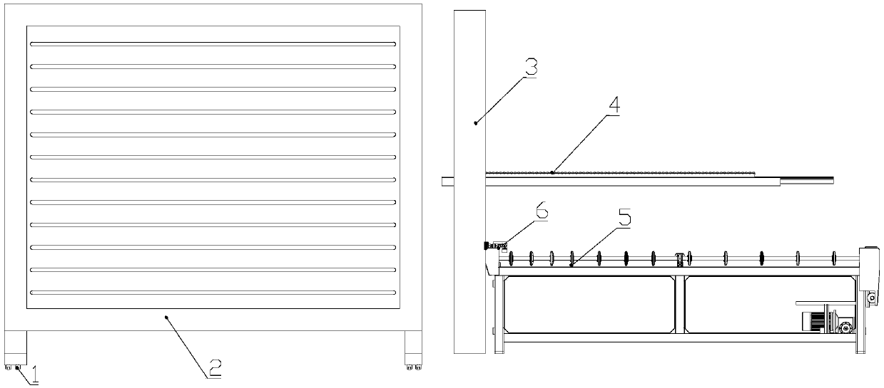 Glass warehousing system and control method