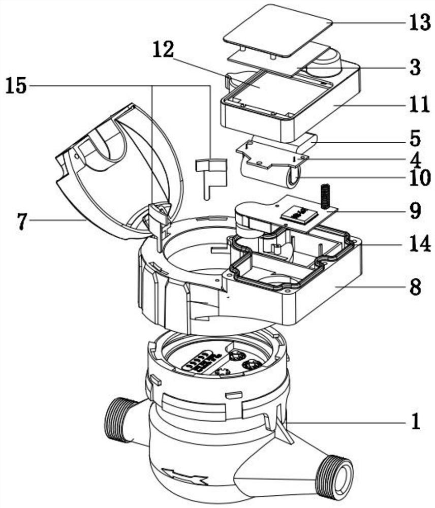 Light energy receiving metering instrument