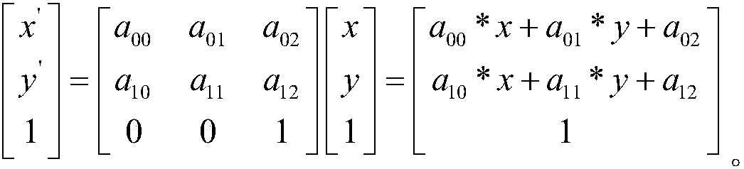 Face alignment method based on average face-Platts transform