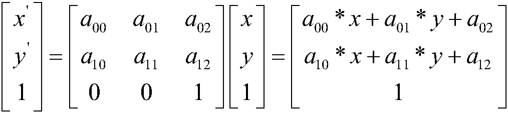 Face alignment method based on average face-Platts transform