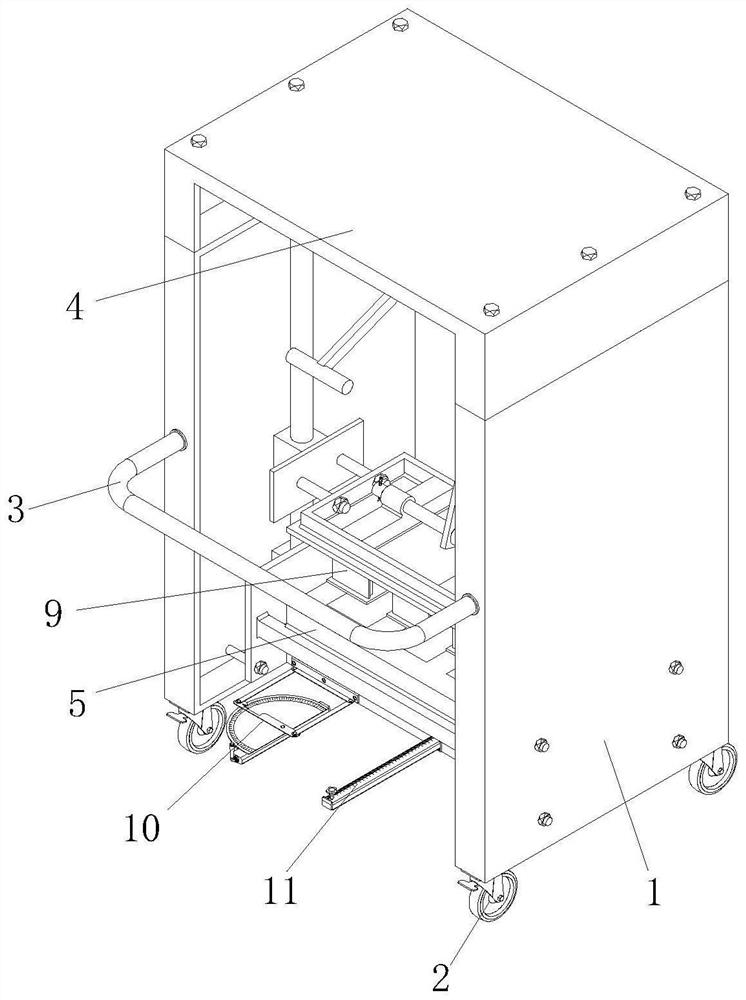 Brick paving device for sidewalk pavement construction