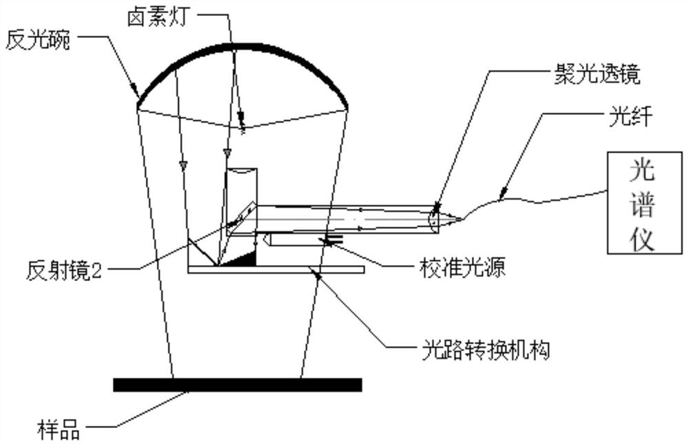 Diffuse reflection spectrum detection device and method