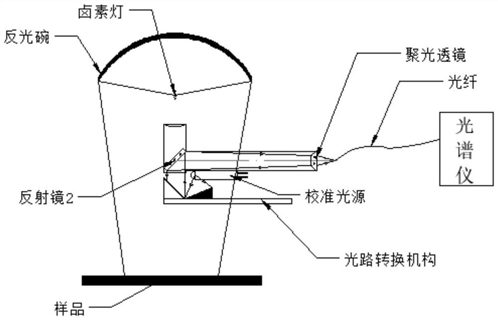 Diffuse reflection spectrum detection device and method