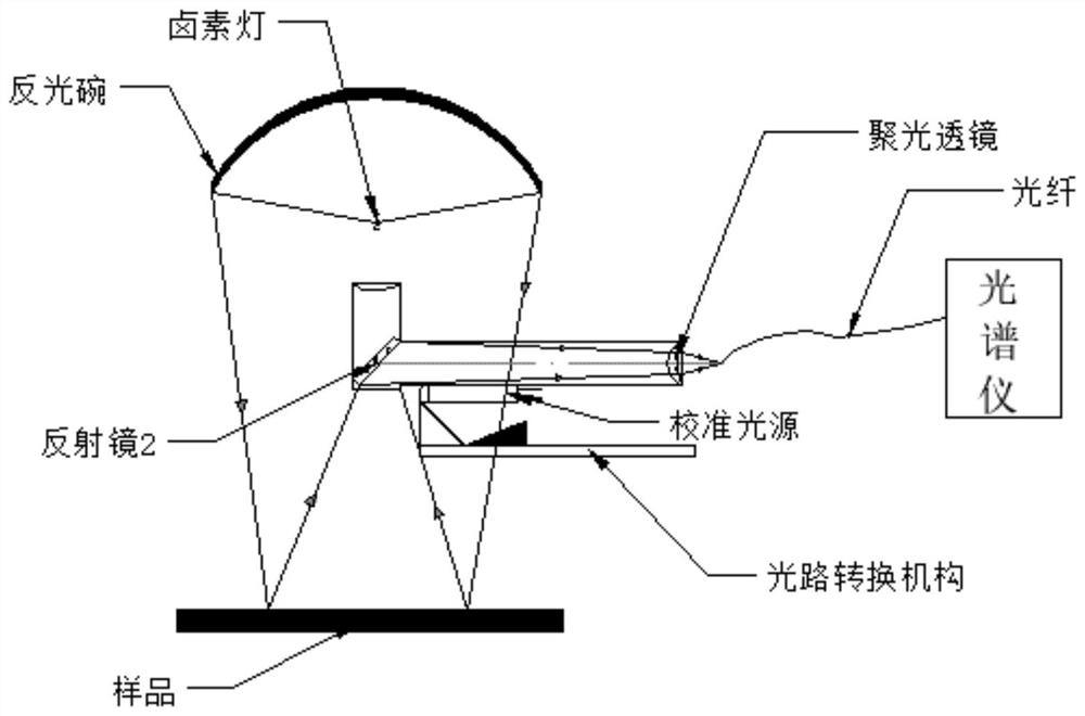 Diffuse reflection spectrum detection device and method