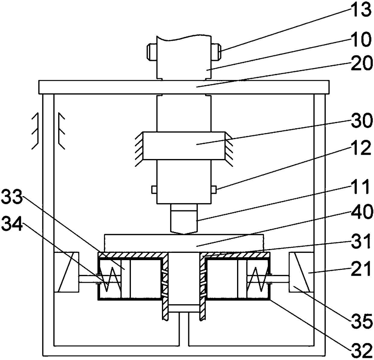 Mould for machining interior decorative plate of automobile door