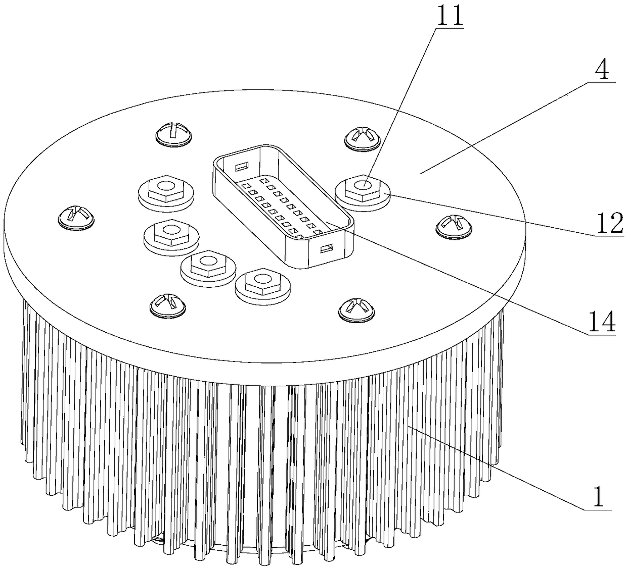 A MOS tube heat dissipation structure and electric vehicle controller