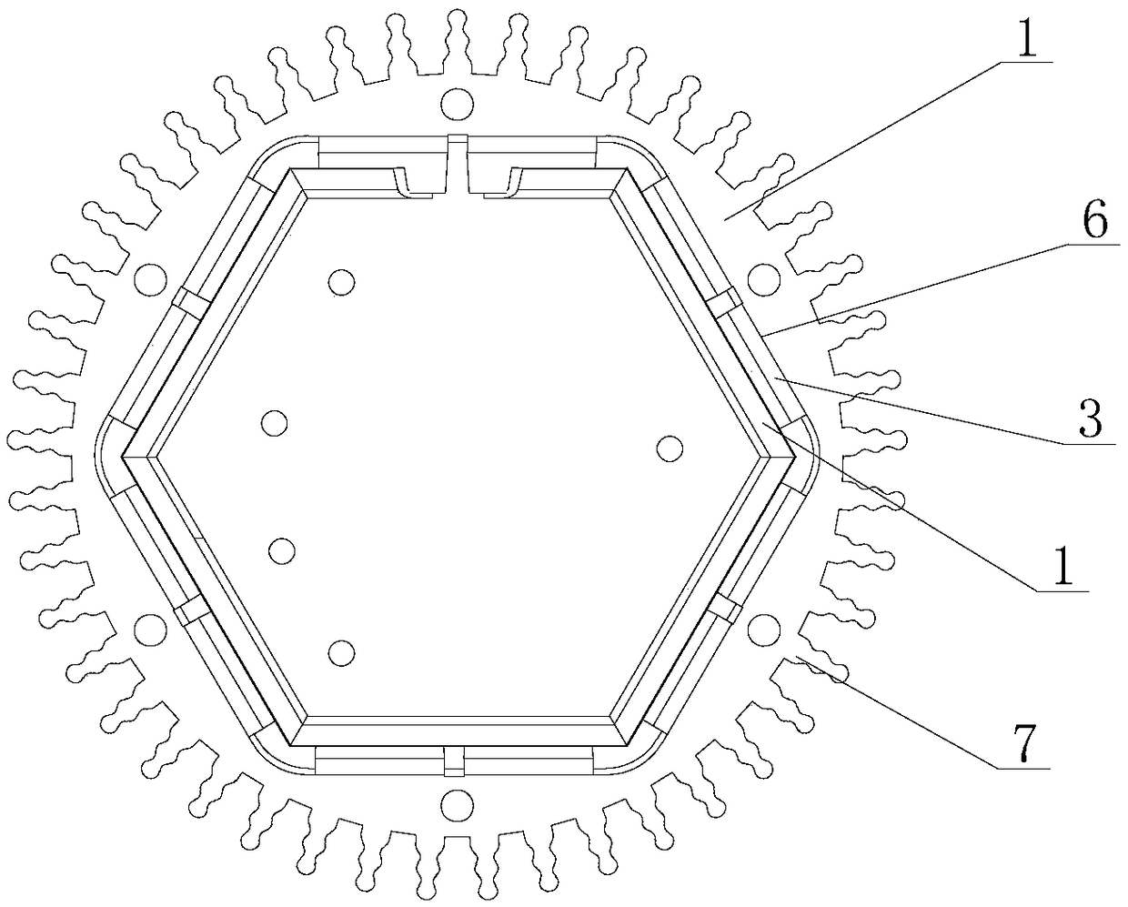 A MOS tube heat dissipation structure and electric vehicle controller