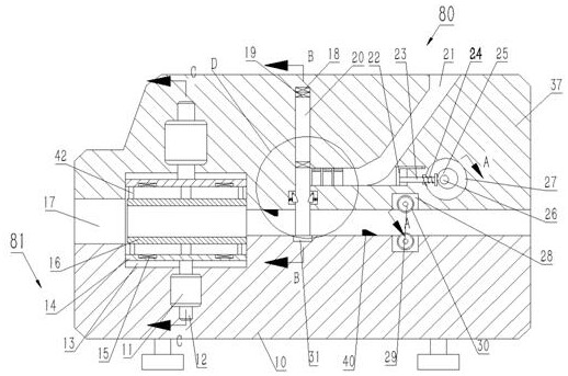 A power transmission cable end crimping machine