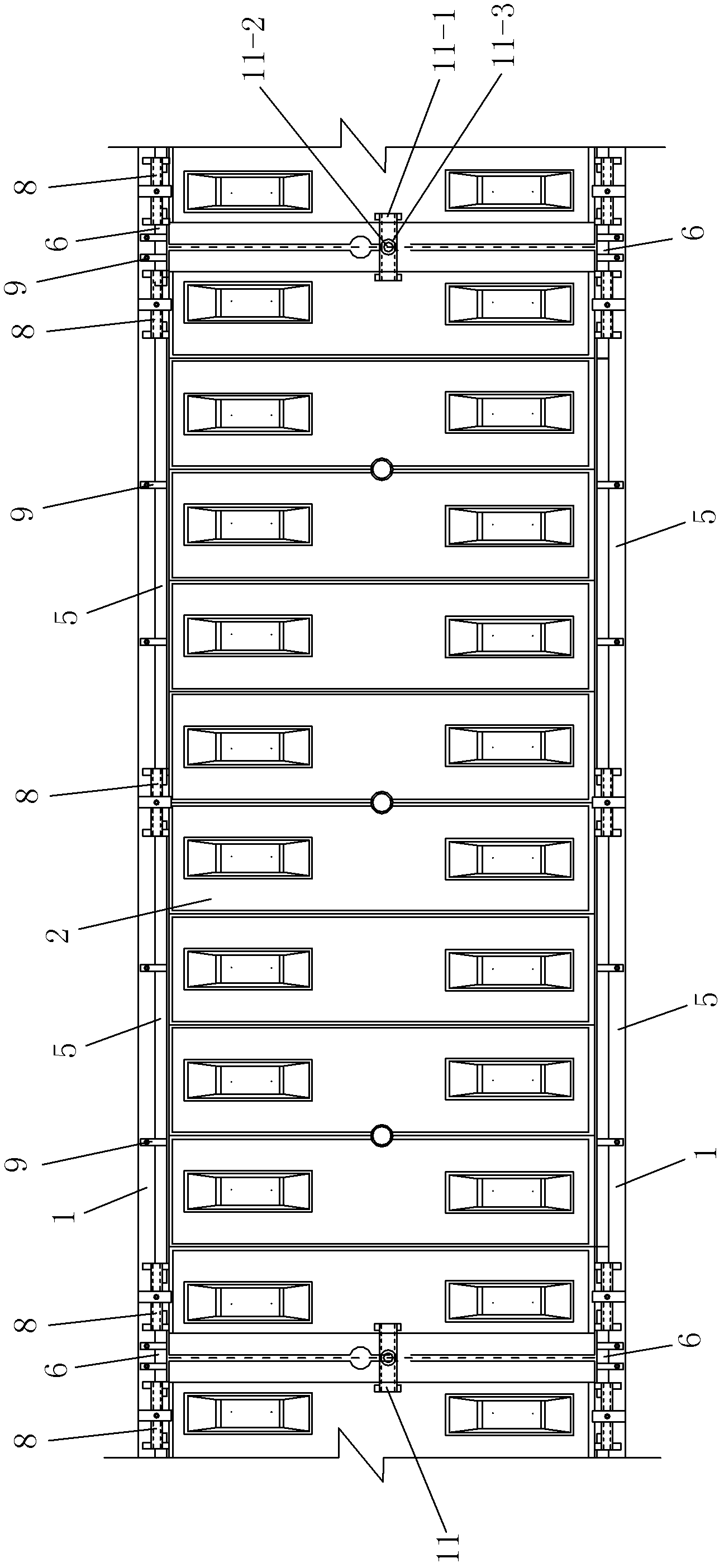 Track slab banding and pressing process for plate-type ballastless tracks