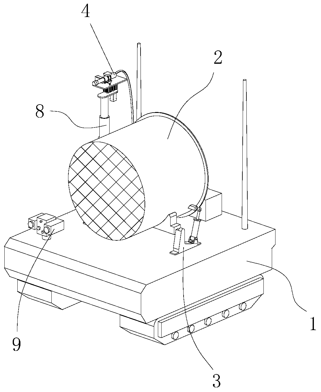 Fire scene automatic panoramic detection robot