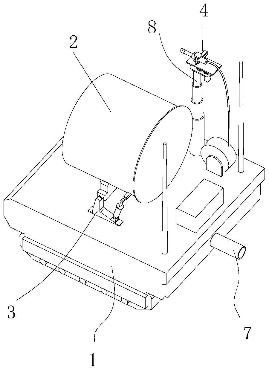 Fire scene automatic panoramic detection robot