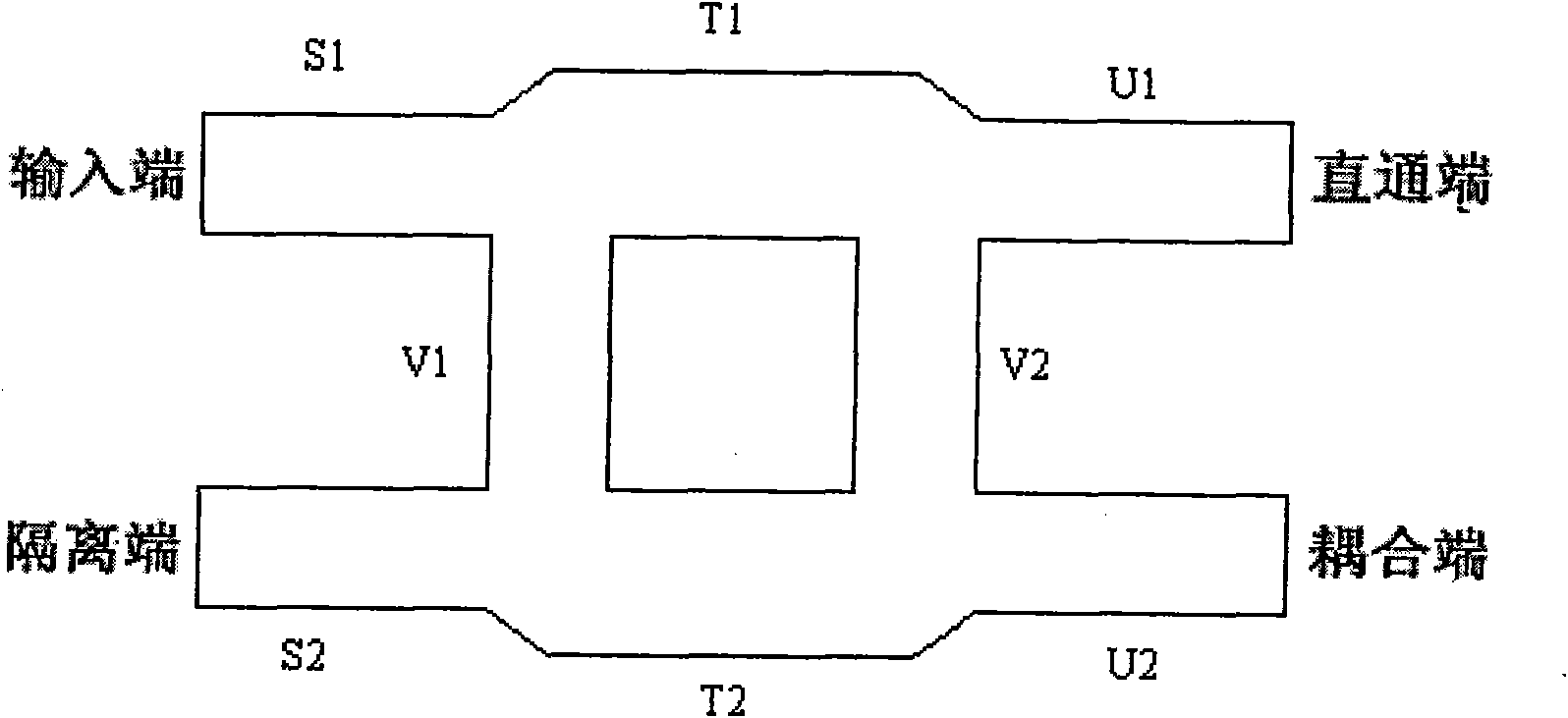 Power divider with new structure