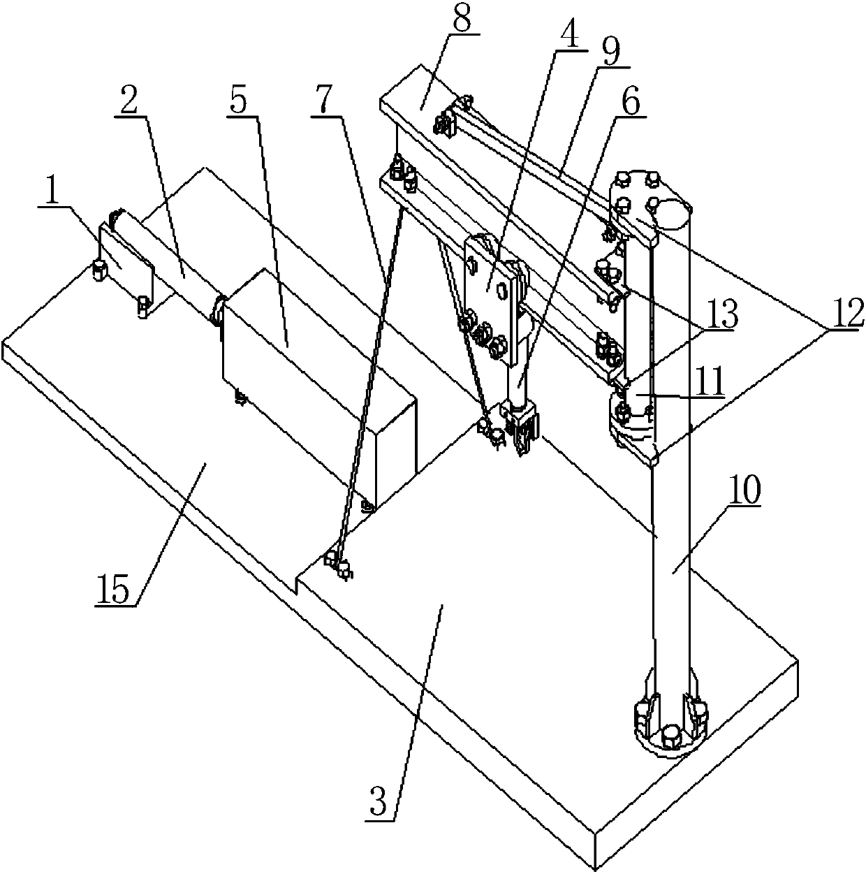 Express drone cargo automatic loading and unloading and counterweight platform