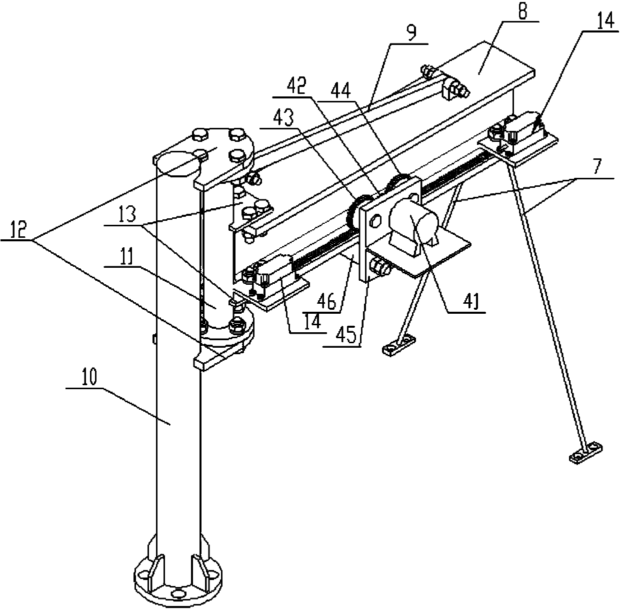 Express drone cargo automatic loading and unloading and counterweight platform