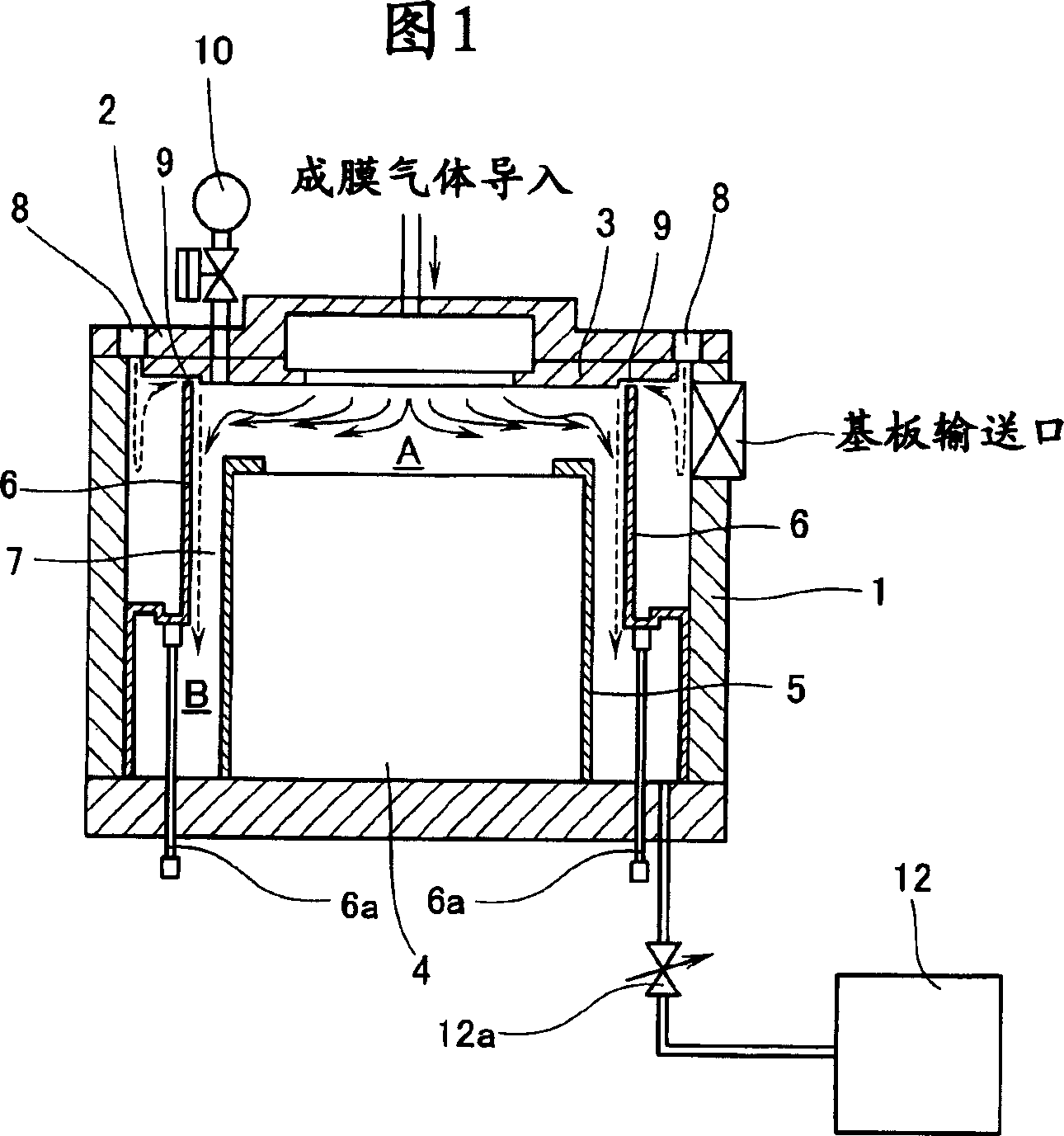 Shower head, device and method for manufacturing thin films