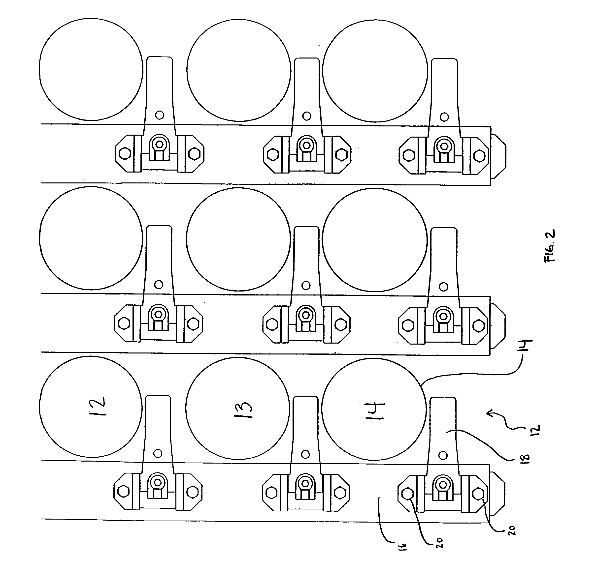 Fingerboard with pneumatically actuated finger latches