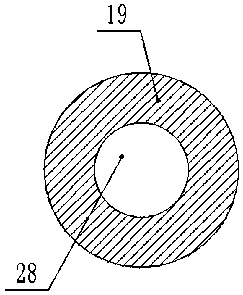 Adjusting-type cleaning device provided with screw rod and wedge block and used for inner walls of engineering pipelines