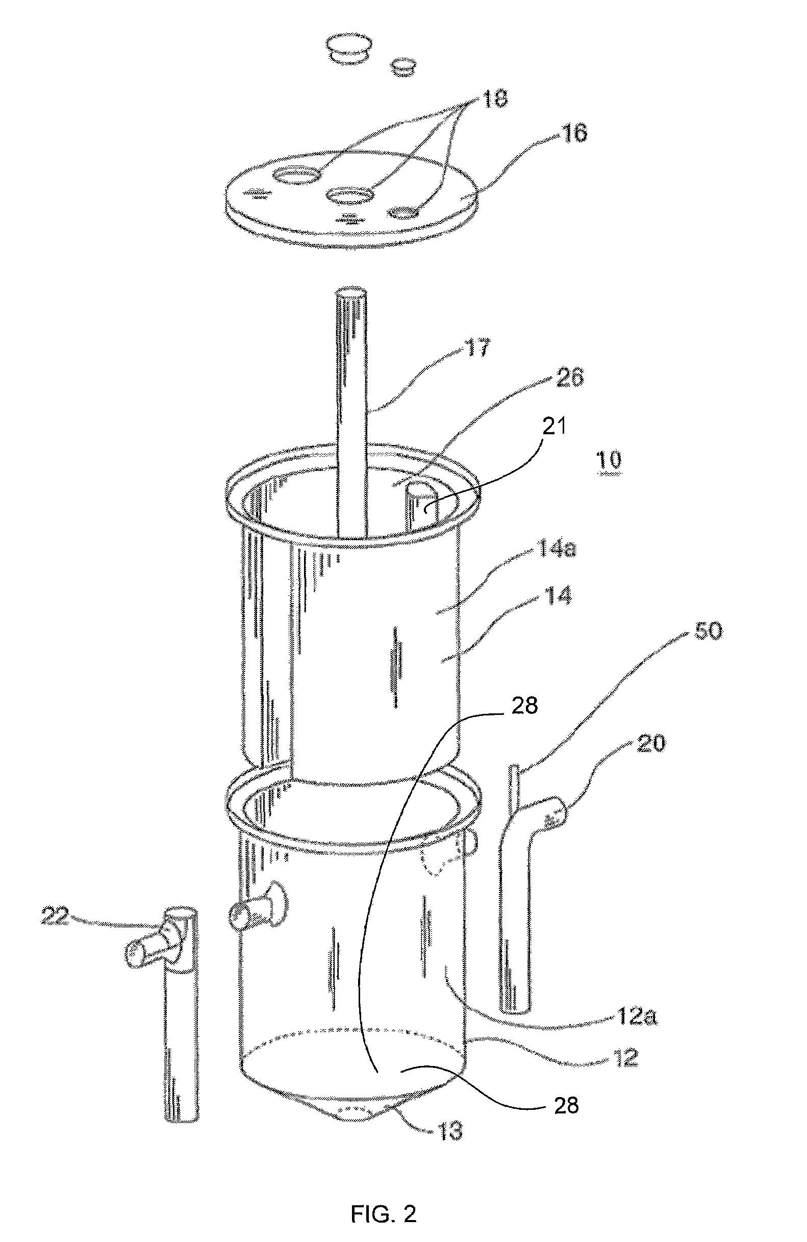 Passive grease trap with pre-stage for solids separation