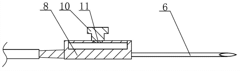 Mono-directional inverse-inhibiting safe blood taking needle