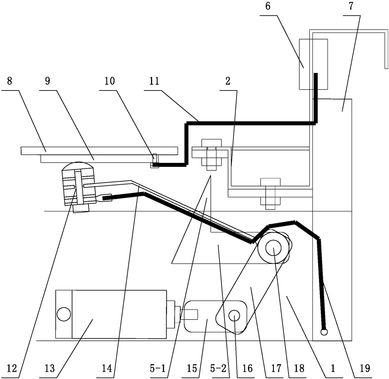 Charging device for three-dimensional parking garage