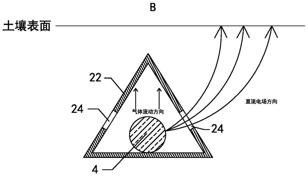 Electric device for removing heavy metal in soil