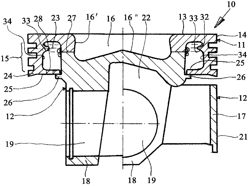 Piston for an internal combustion engine