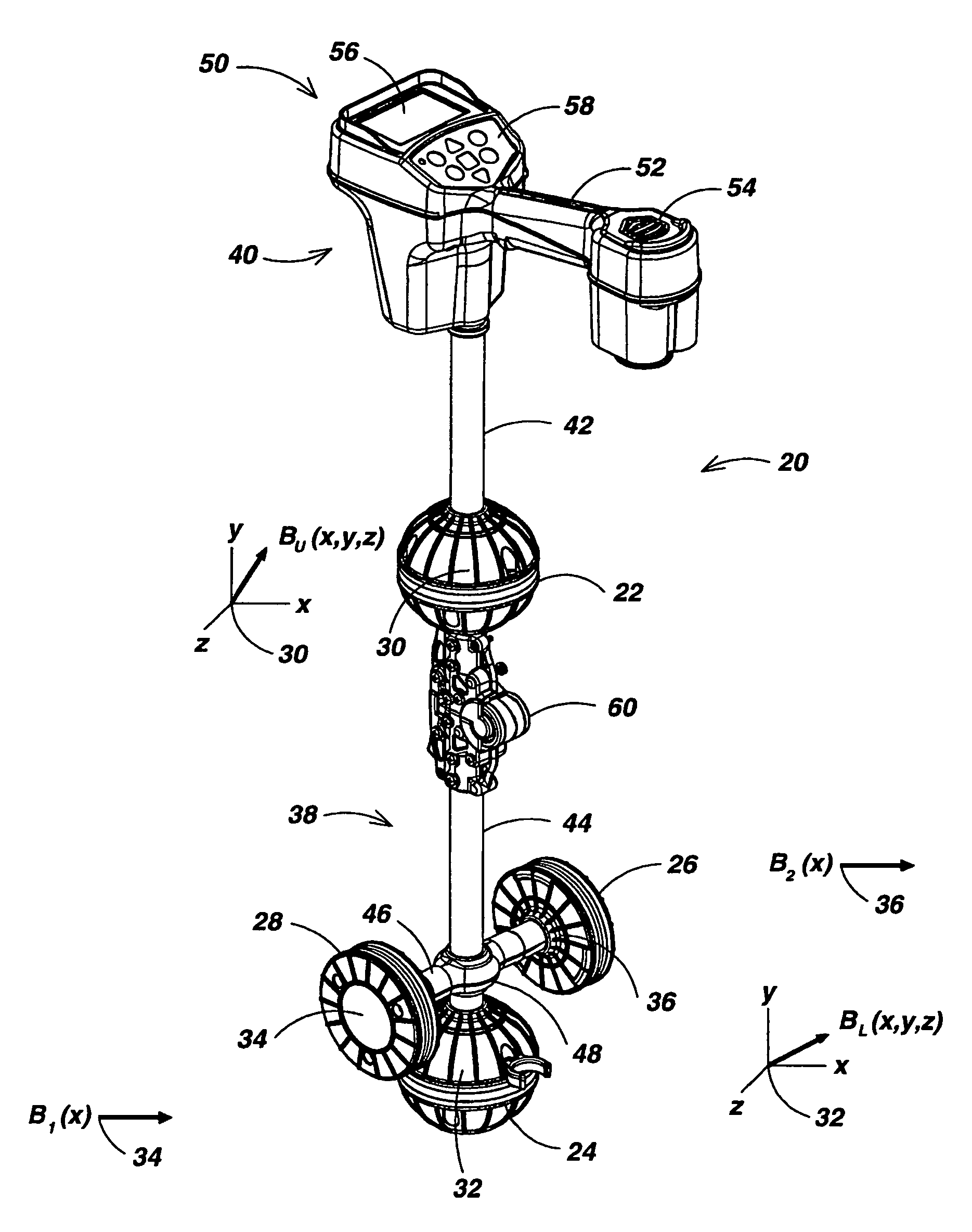 Locator with apparent depth indication