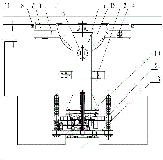 H-shaped steel turnover welding device